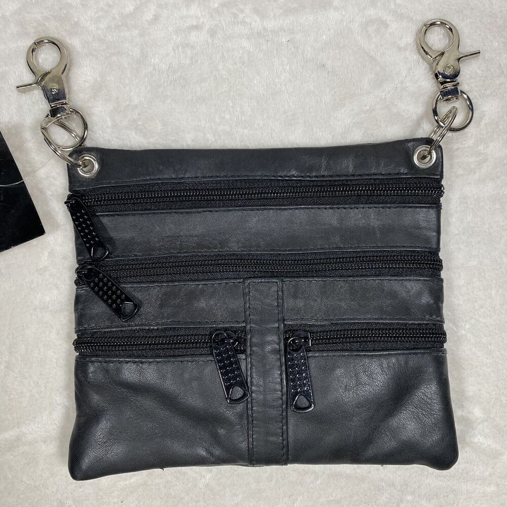 Vance Leathers Moto Crossbody Removable Strap Motorcycle Grunge Festival NWT